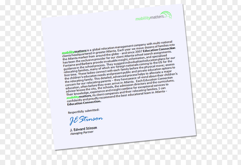 Testimonial Paper Brand Font PNG