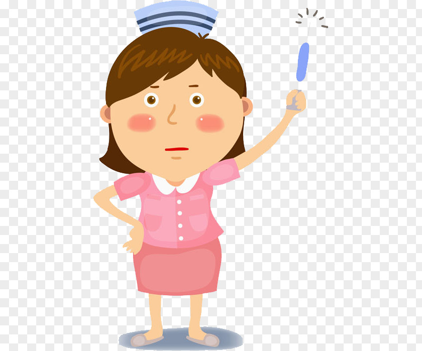 The Angry Nurse Carried Needle Nursing Illustration PNG