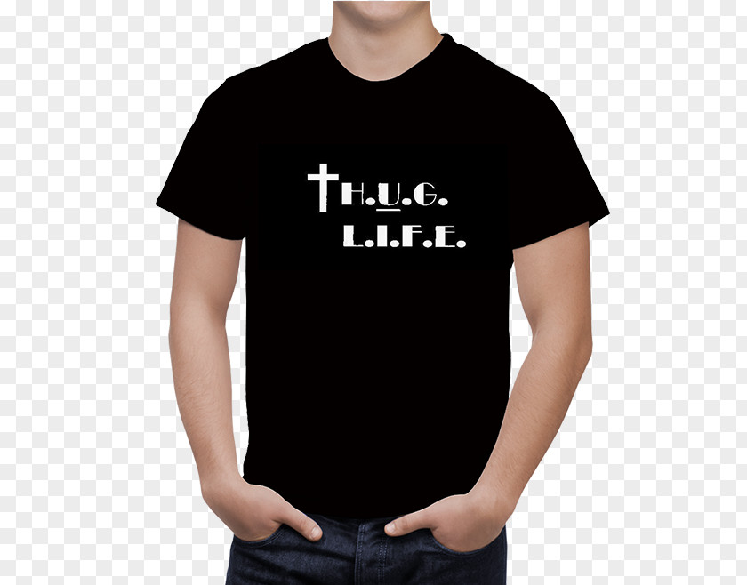 Thug Printed T-shirt Sleeve Clothing PNG
