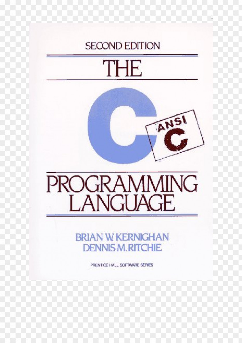 Book The C Programming Language. 2nd Edition C++ Language PNG