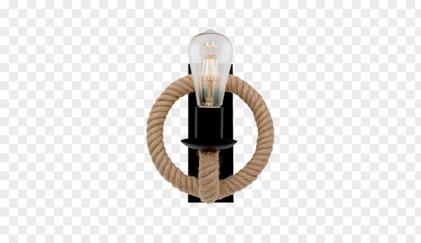 Hemp Rope Light Fixture Stil Chandelier PNG