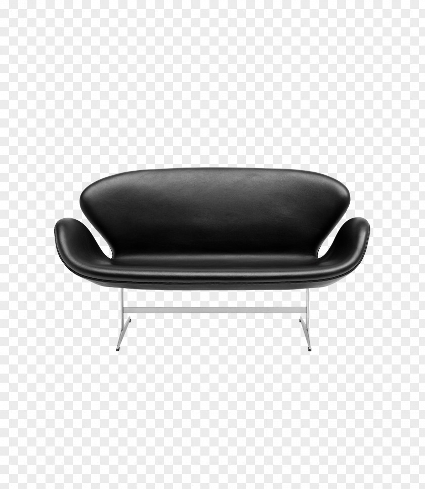 Black Sofa Ant Chair Egg Model 3107 Swan PNG