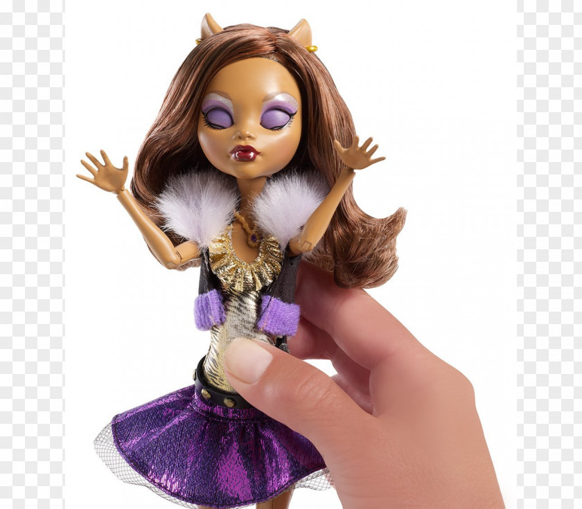 Doll Monster High Clawdeen Wolf Draculaura PNG