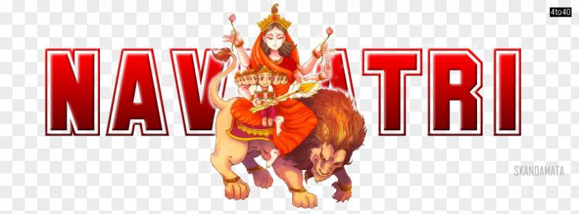 Ganesha Skandamata Durga Navaratri Image PNG