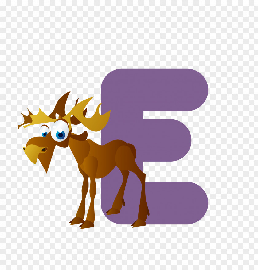 Vector Goat Letter E Material Vowel Alphabet Flashcard English PNG