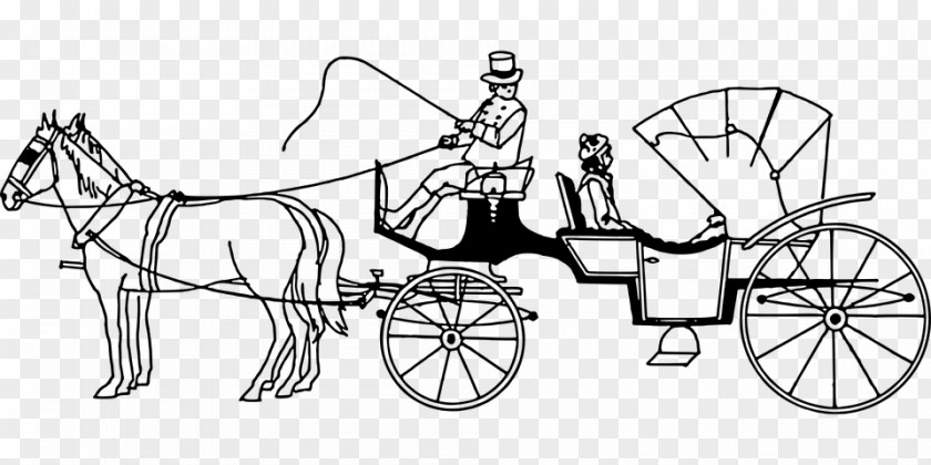 Horse Horse-drawn Vehicle Carriage Barouche PNG