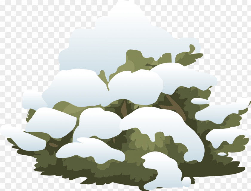 Landscape Shrub Snow Clip Art PNG