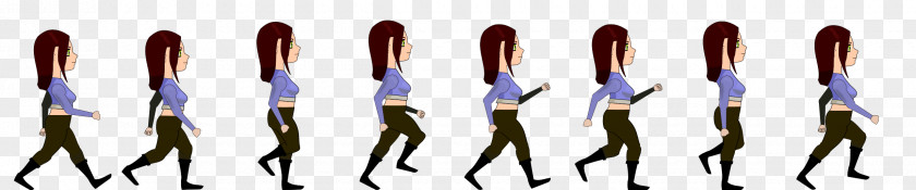 Walk Animation Woman Walking PNG