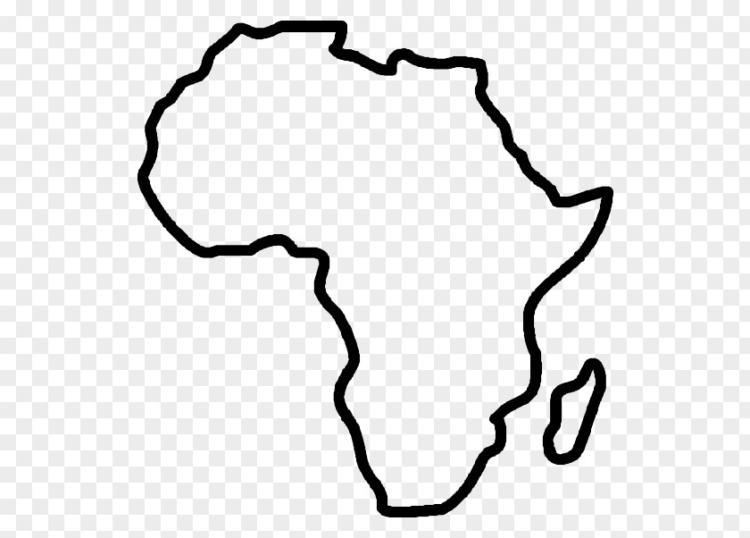 Africa Blank Map Clip Art PNG