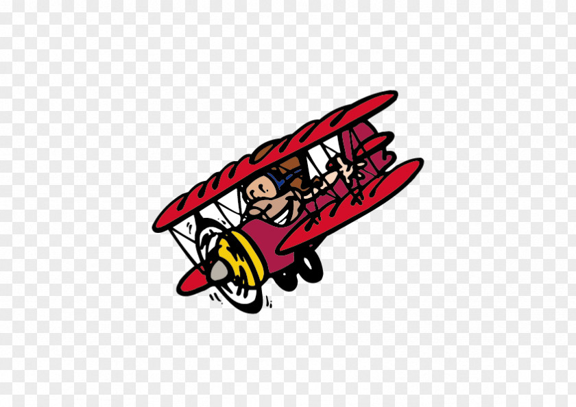 Cartoon Airplane Flight Aircraft Drawing PNG