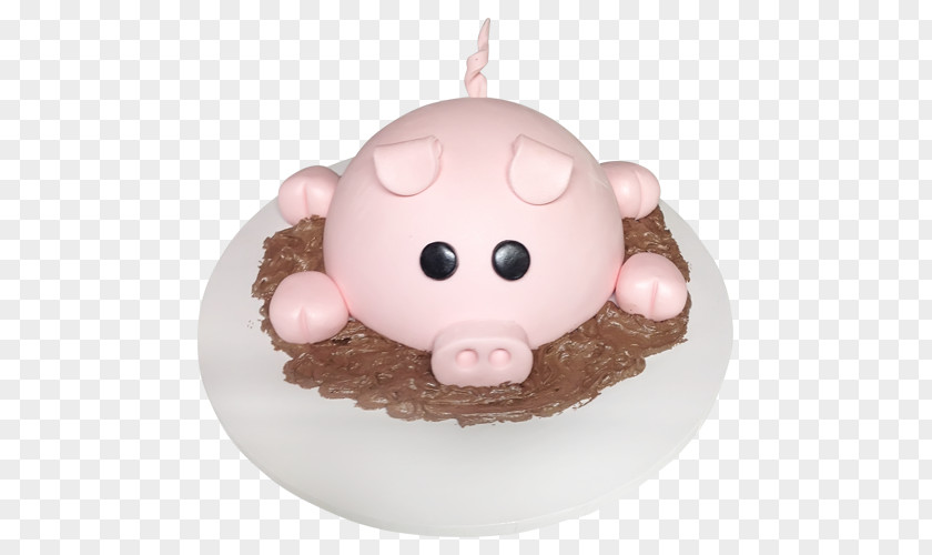 Cute Cake Pig Decorating Birthday Fondant Icing PNG