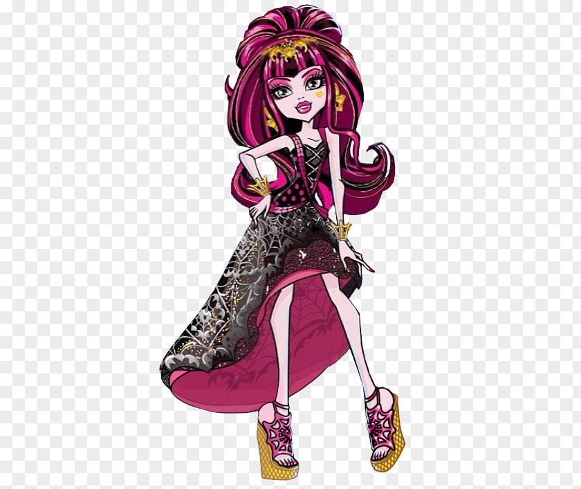 Doll Monster High Draculaura Toy OOAK PNG