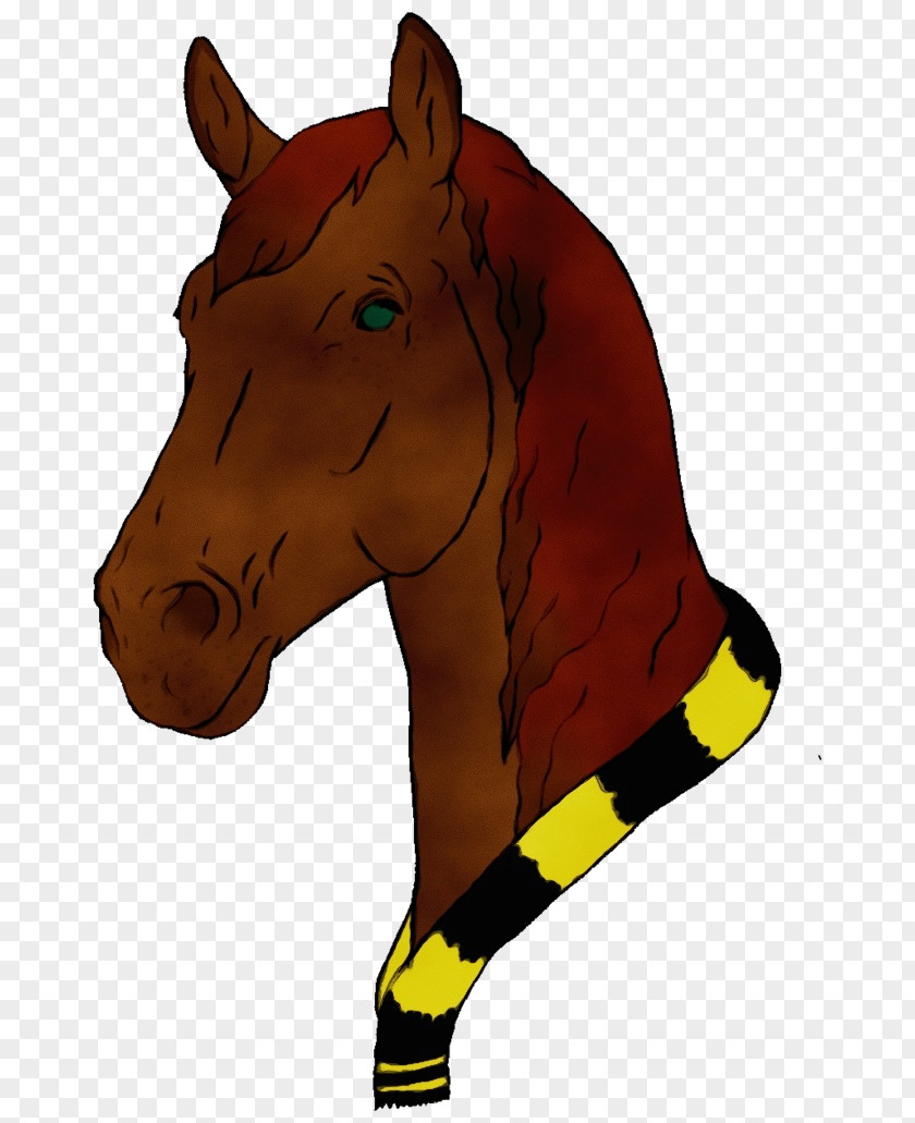 Animation Snout Horse Cartoon Head Yellow Sorrel PNG