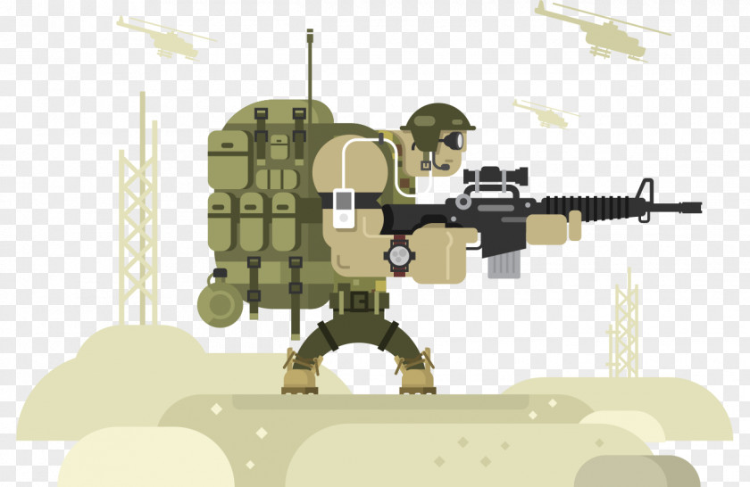Blockchain Weapon Soldier Vector Graphics Royalty-free Military Illustration PNG