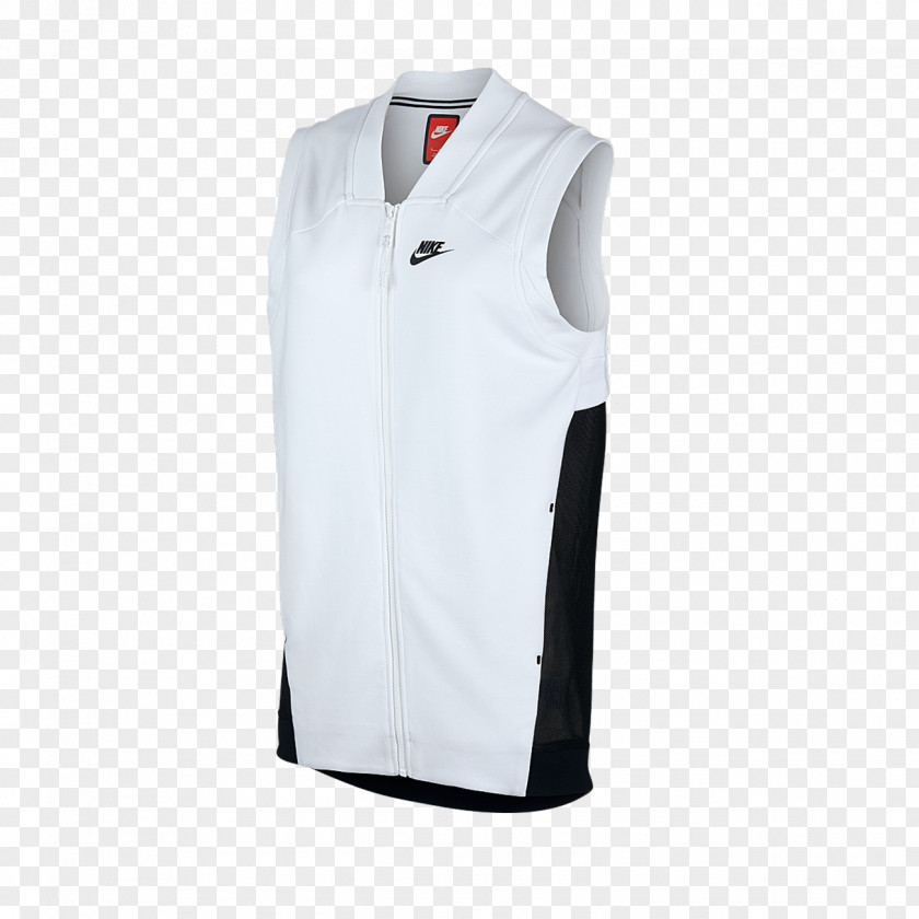 White Vest T-shirt Gilets Nike Polar Fleece Casual PNG