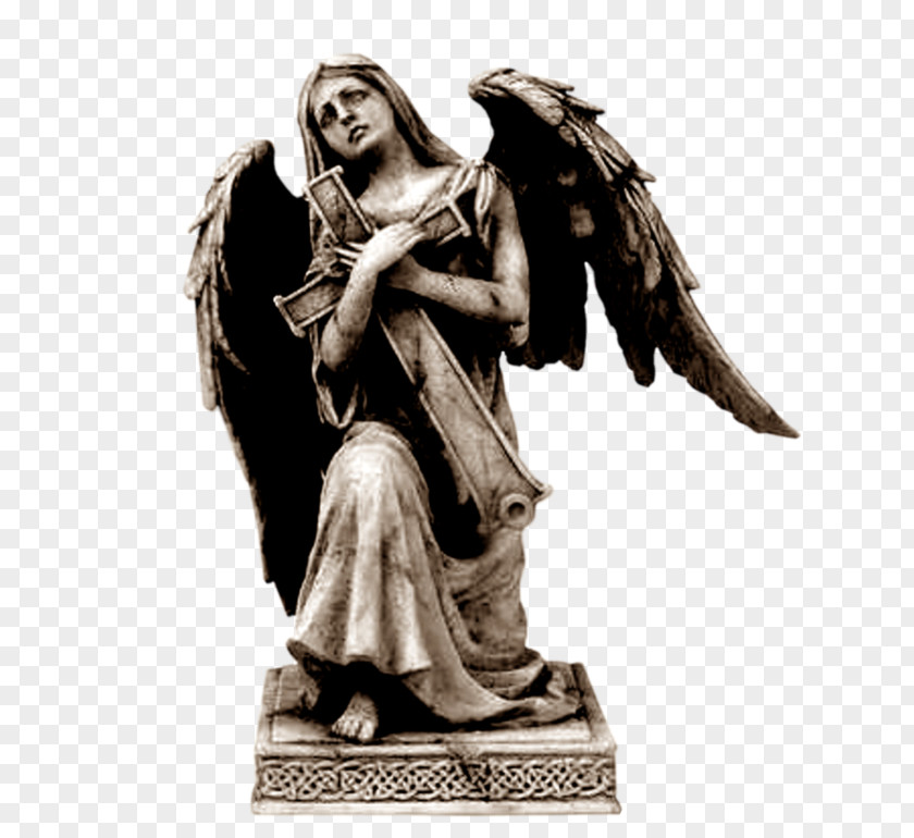 Angel Statue Marble Sculpture Of Grief Classical Art PNG