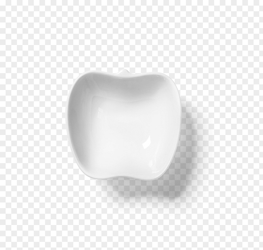 Apple White Ceramic Plate Heart PNG