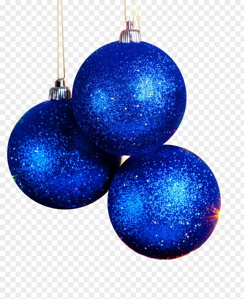 Blue Christmas Snowball Ornament Decoration Clip Art PNG