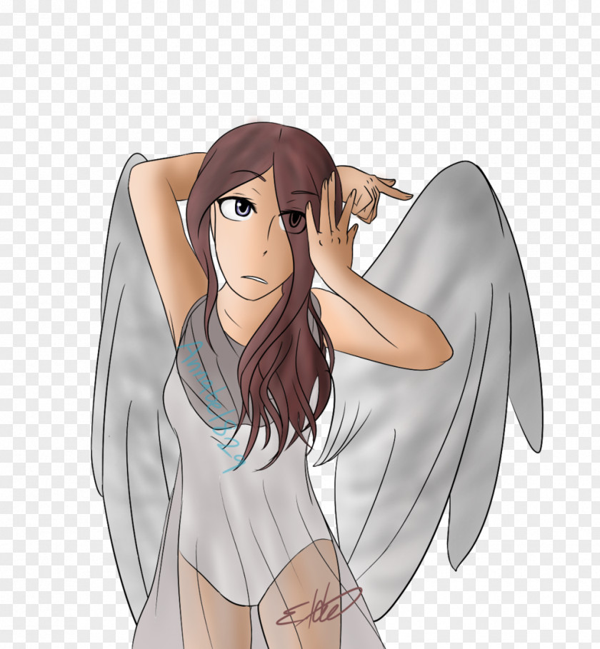 Ear Fairy Brown Hair Black PNG