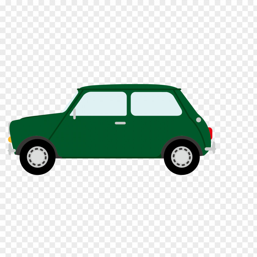 Green Car Side Volvo PV544 Icon PNG