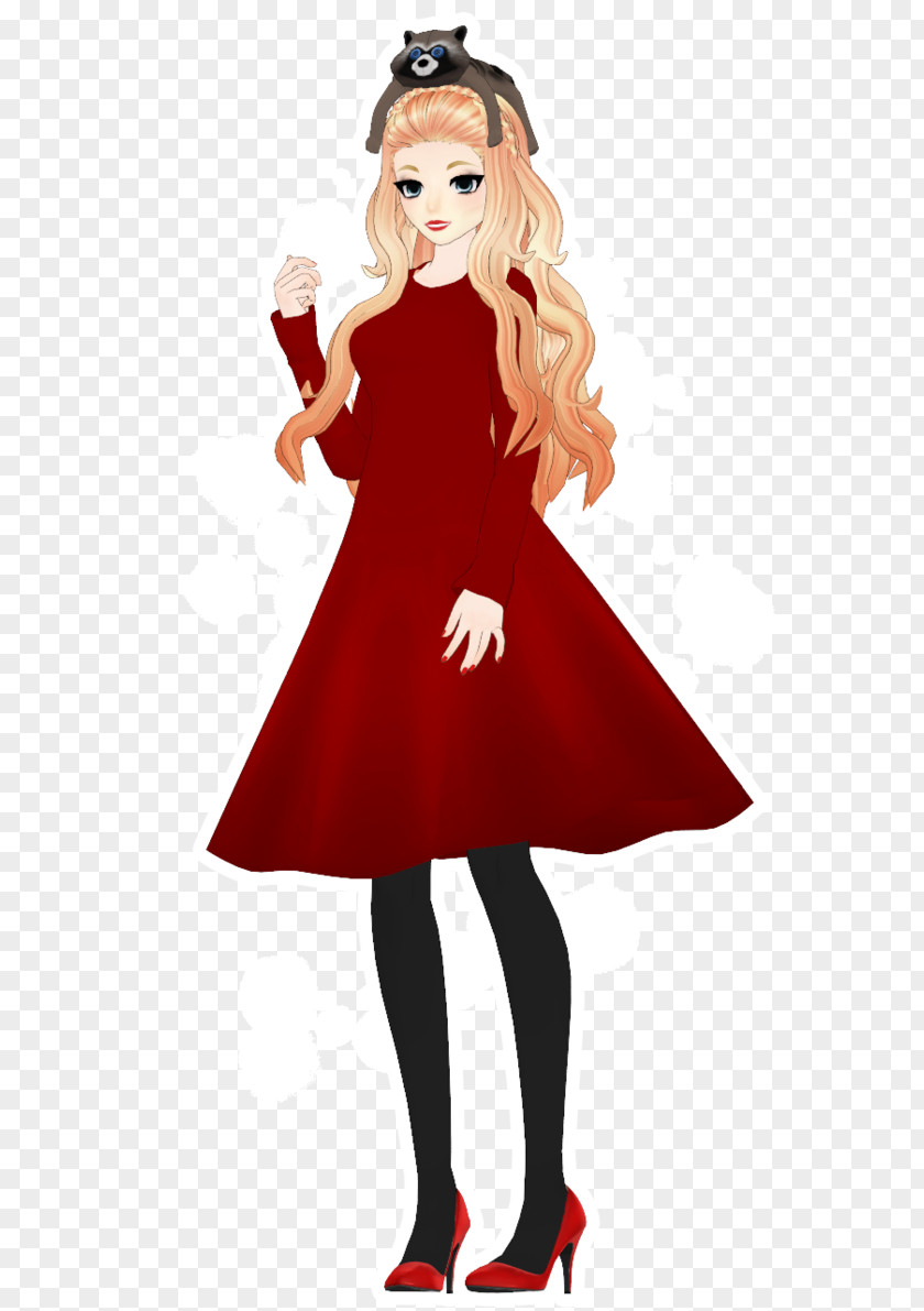 Illustration Cartoon Character Dress Christmas Day PNG