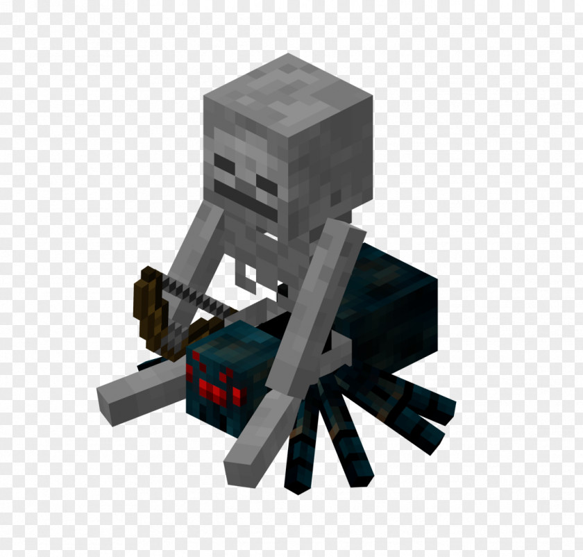 Minecraft Jockey Skeleton Mob Spawning PNG