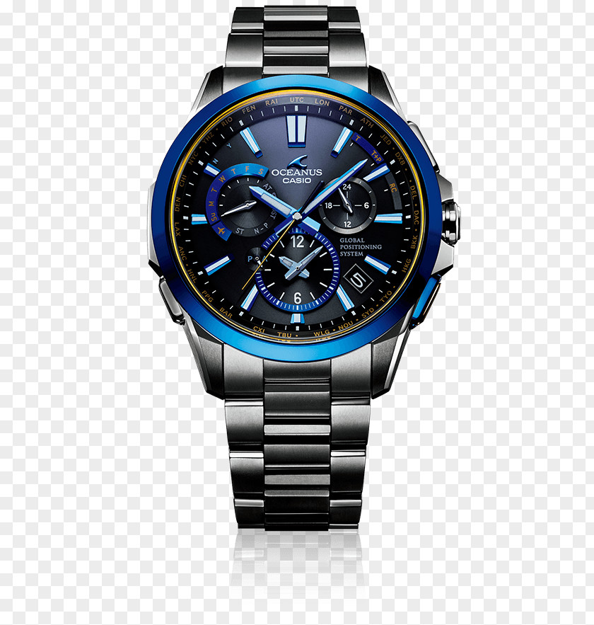 Oceanus Casio Watch Quartz Clock Astron PNG