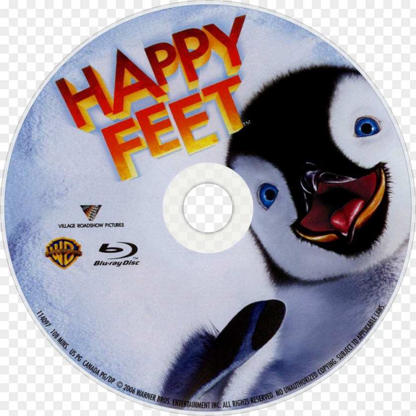 Happy Feet Blu-ray Disc Mumble DVD Compact PNG