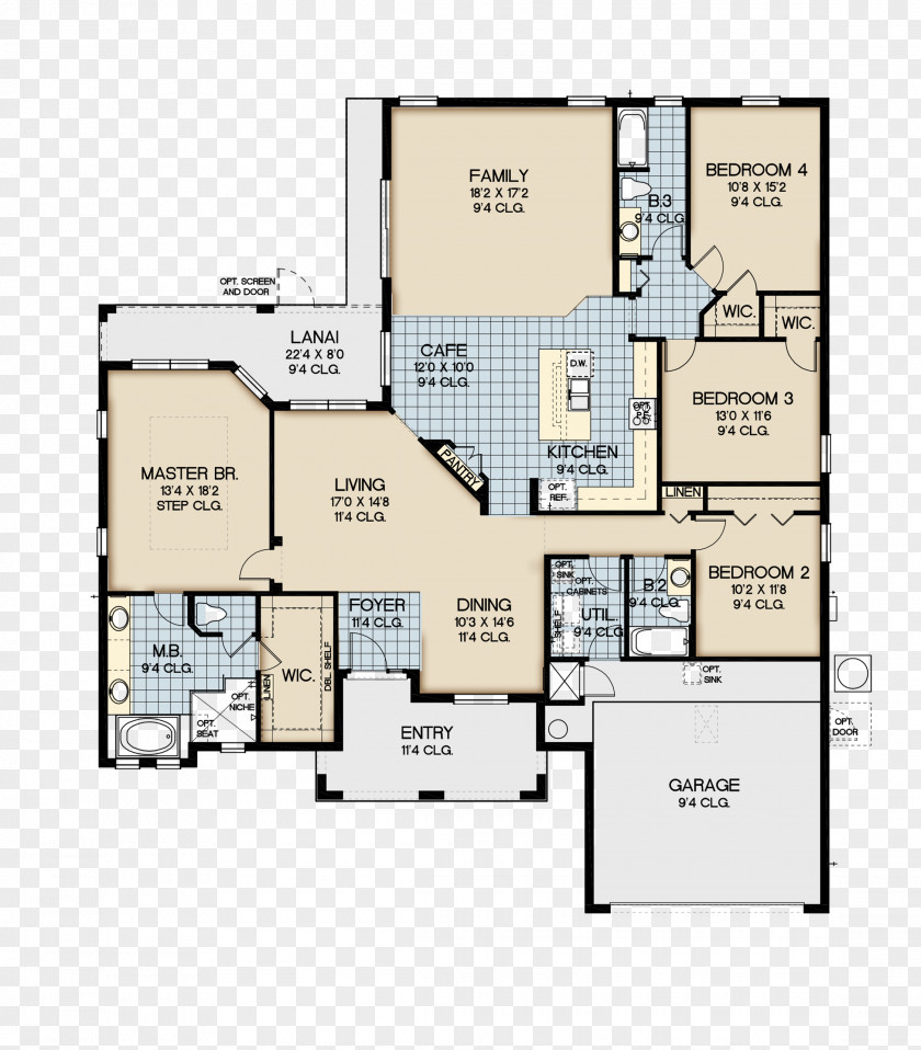House Floor Plan St. Cloud PNG