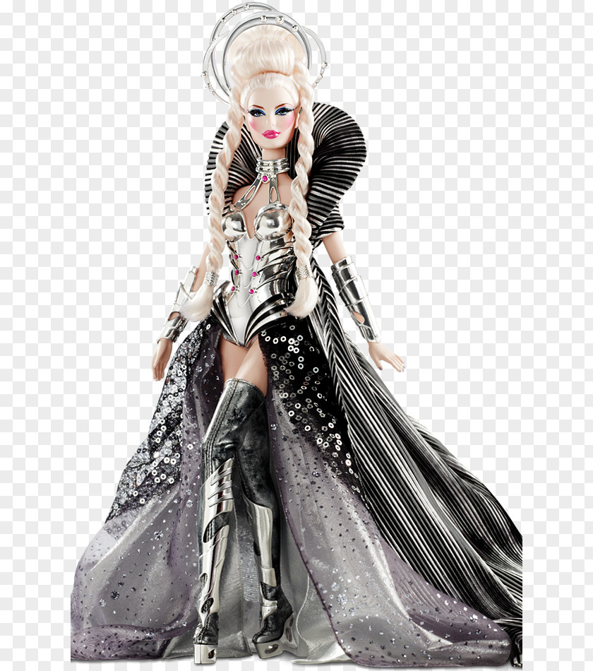 Louboutin The Artist Barbie Doll Byron Lars Collectable PNG