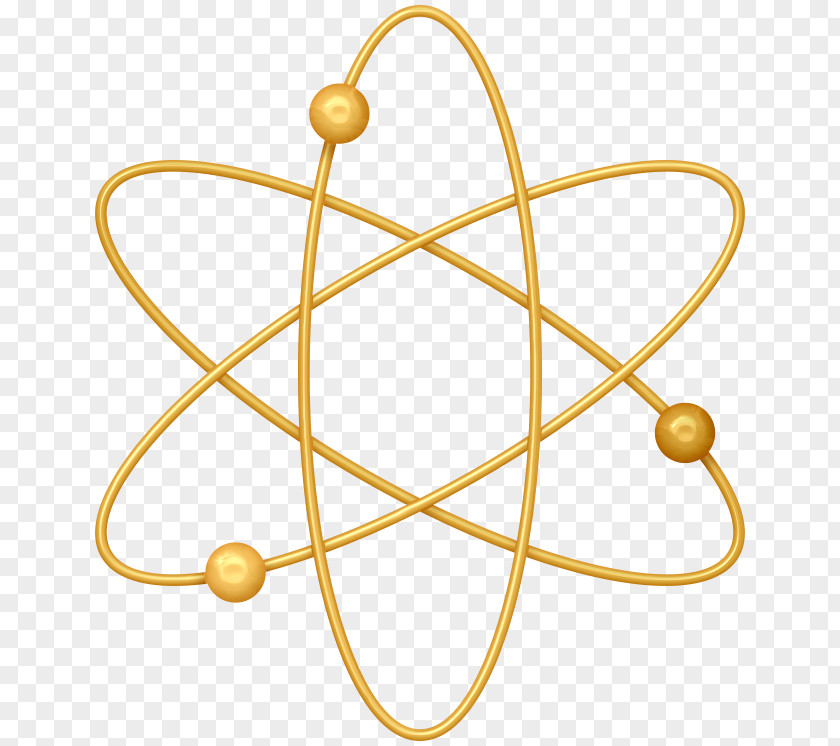 Orange Beautiful Planet Trajectory Atom Symbol Chemistry Clip Art PNG