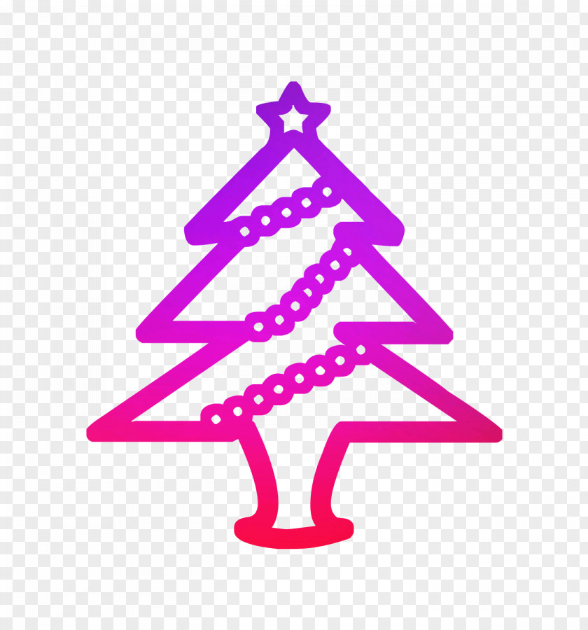 Christmas Tree Day Ornament Line PNG