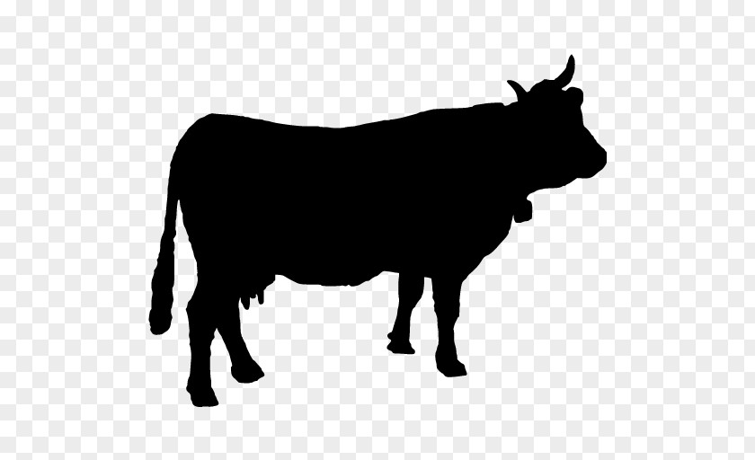 Cow. Angus Cattle Beef Silhouette PNG
