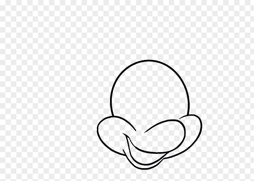 Irregular Background Shading Minnie Mouse Drawing Line Art Monochrome PNG