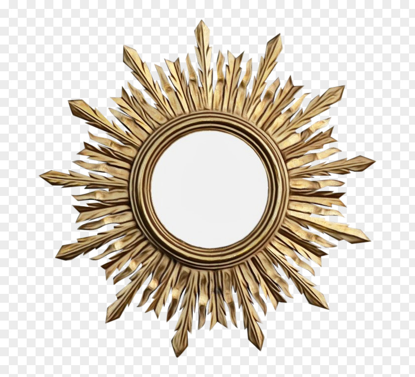 Mirror Brass Circle Metal Bronze PNG