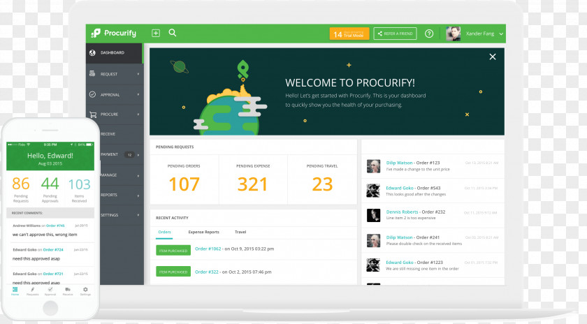 Purchasing Procurify Procurement Software Computer PNG