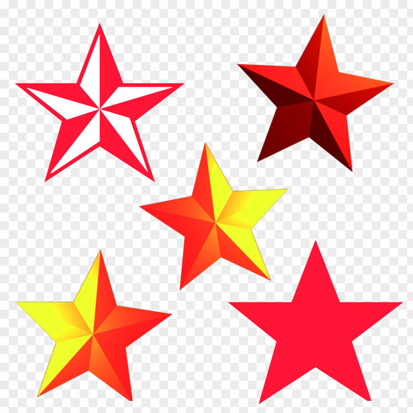 Red Color Five Stars Nautical Star Sailor Tattoos Flash Clip Art PNG