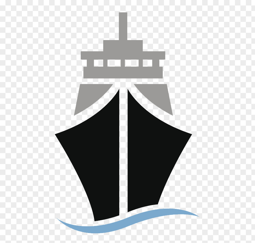 Silhouette Ferry Container Ship Cargo Clip Art PNG