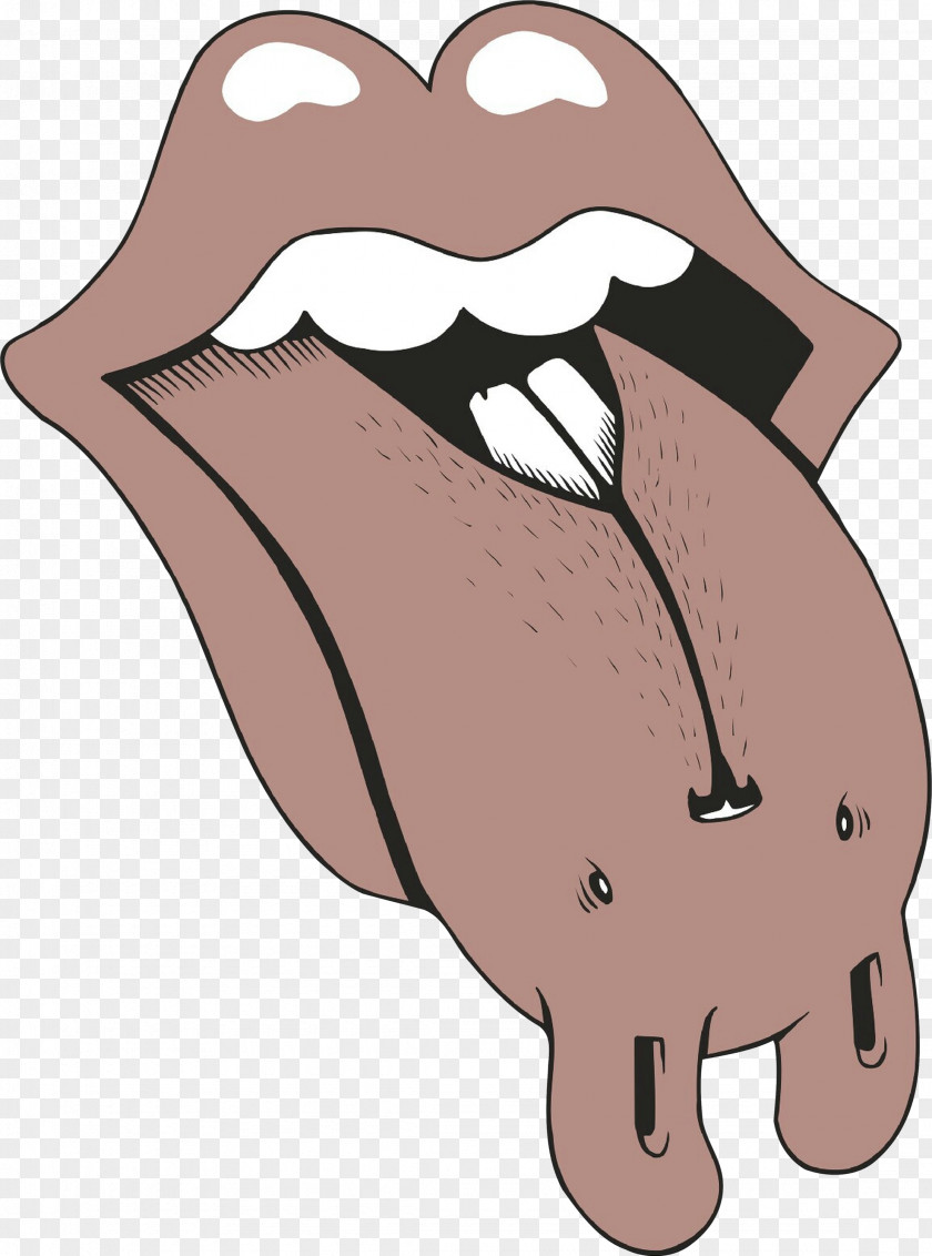 Tongue Snout Cartoon Nose Lip Pink Mouth PNG