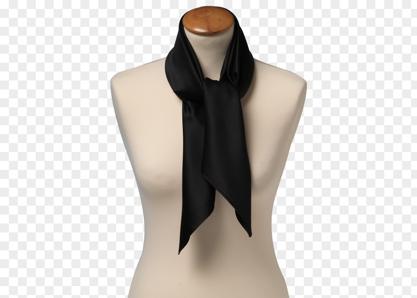 Black Scarf Foulard Necktie Handkerchief Shawl PNG