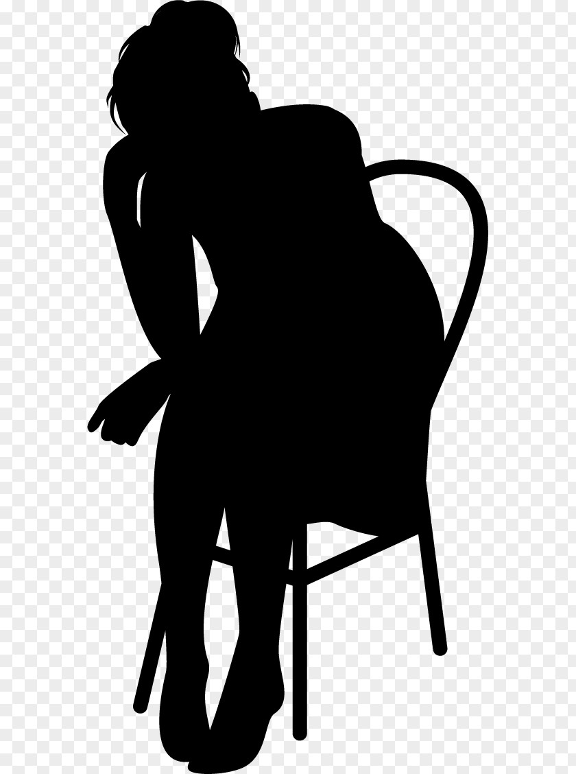 Chair Silhouette Sitting PNG