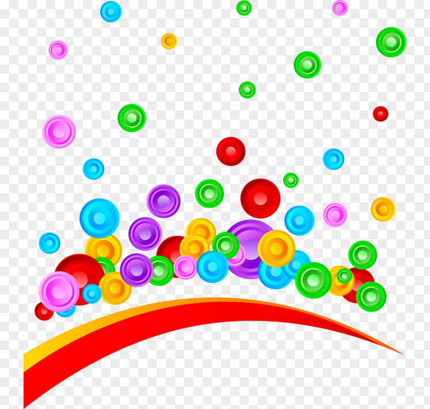 Colored Circles Color Illustration PNG