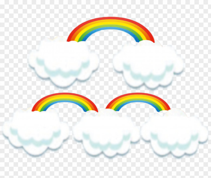 Rainbow Clouds Cloud Yellow Computer File PNG