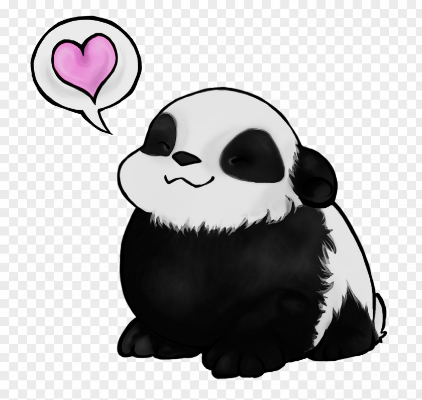 Animation Panda Watercolor Animal PNG