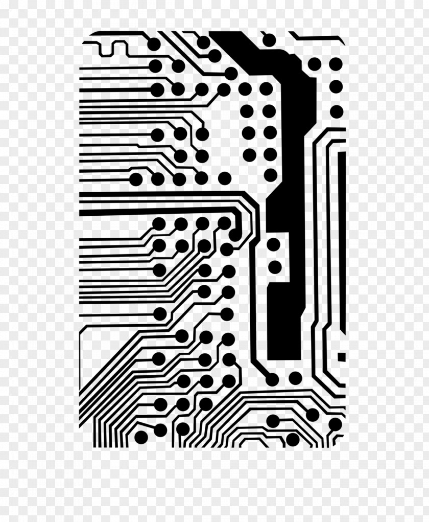 Circuit Electronic Electrical Network Printed Board Clip Art PNG