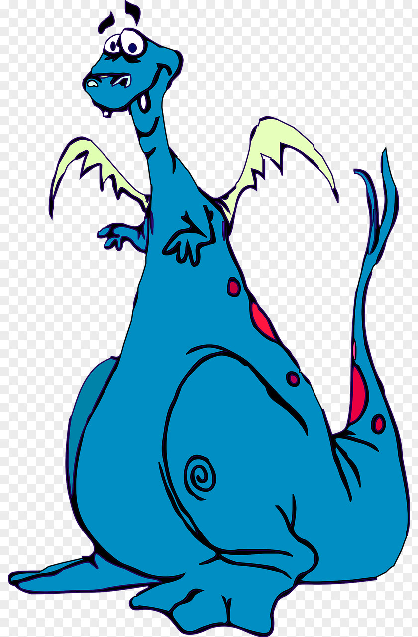 Dinosaur Clip Art Image Blue PNG