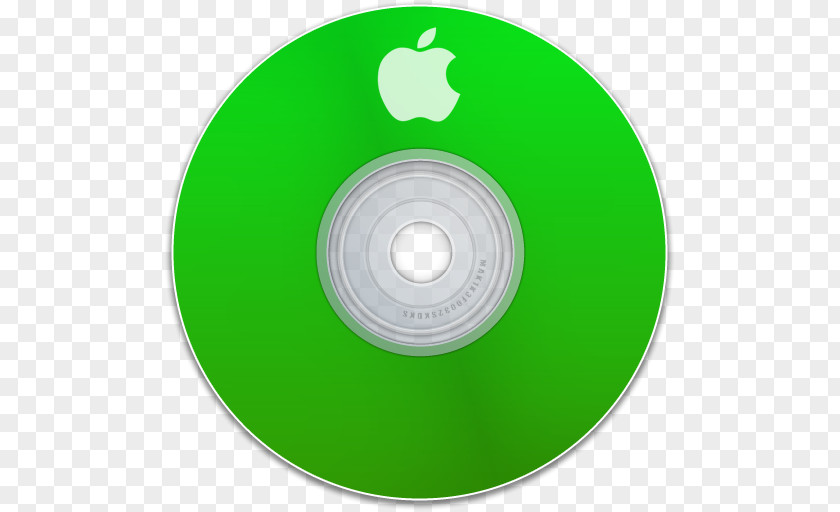 GREEN APPLE Compact Disc DVD PNG