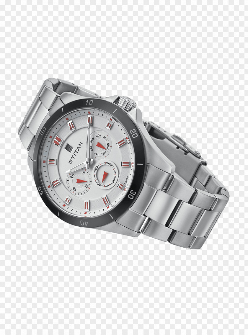 Men Watch Platinum Strap PNG