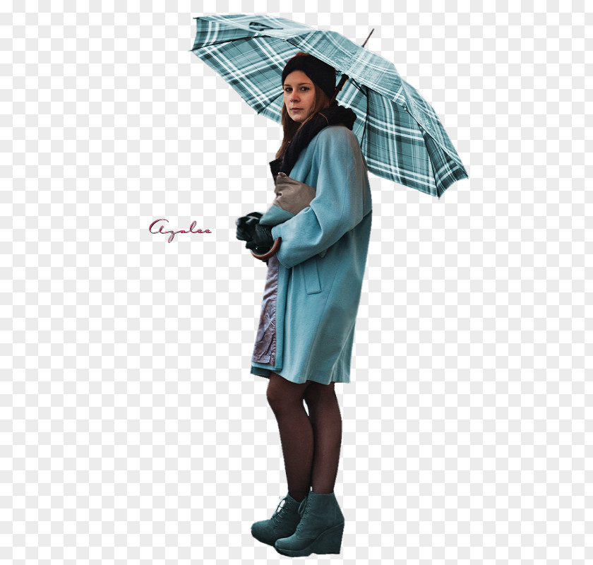 Umbrella Teal PNG