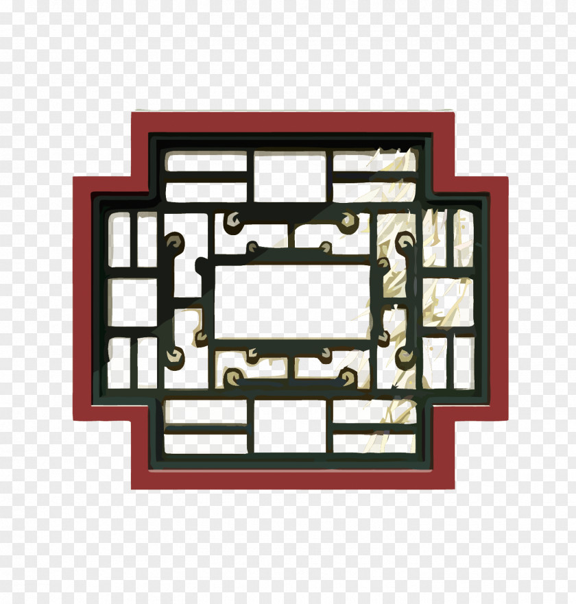 Vector Chinese Wind Windows China Window Building Wall Chinoiserie PNG